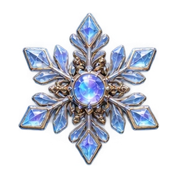 Snowflake brooch